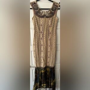 NWT: Save The Queen - Italy Maxi Dress Boho Marco Fantini srl Rare Size Small